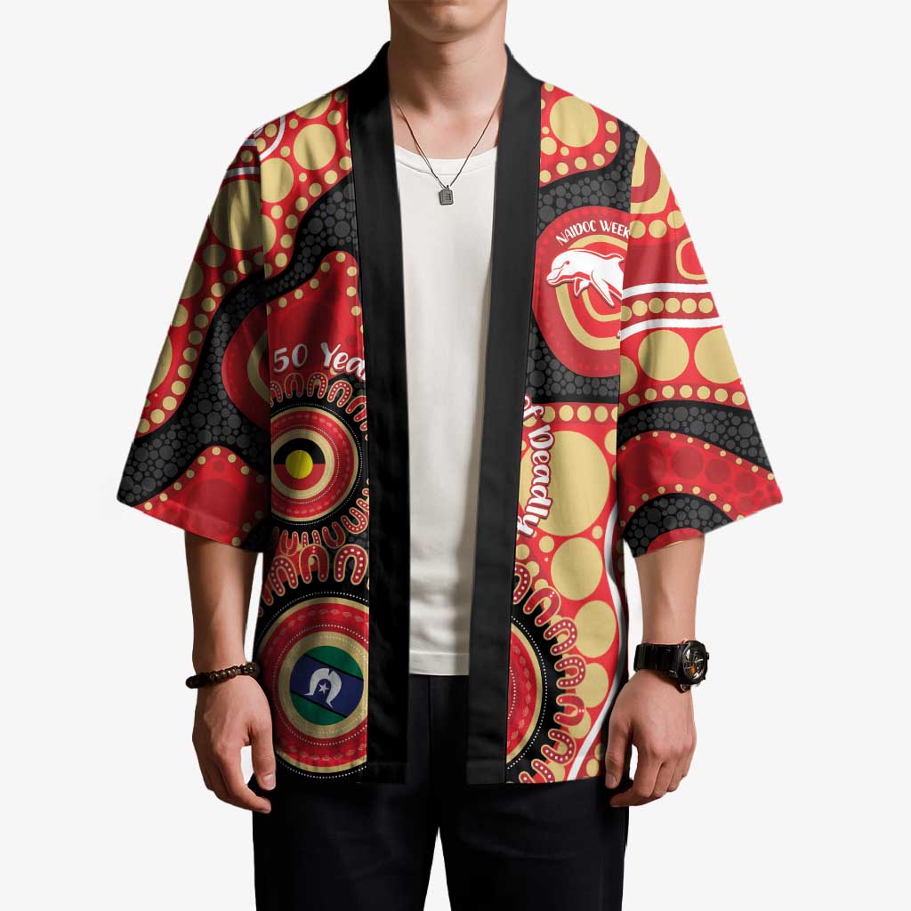 Dolphins NAIDOC Week 2026 Personalised Kimono 50 Years of Deadly Aboriginal Art