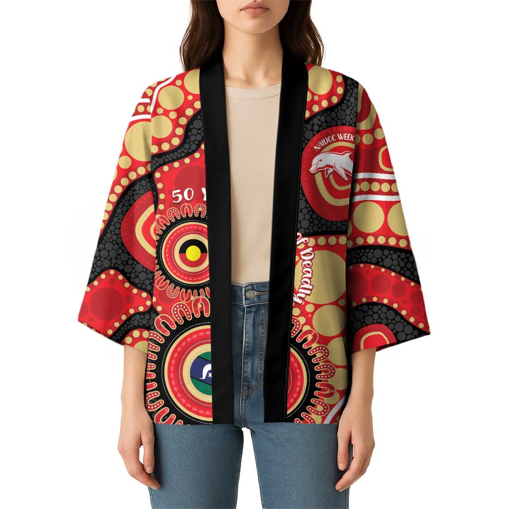 Dolphins NAIDOC Week 2026 Personalised Kimono 50 Years of Deadly Aboriginal Art