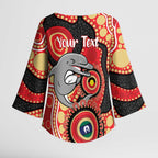 Dolphins NAIDOC Week 2026 Personalised Kimono Sleeve Blouse 50 Years of Deadly Aboriginal Art