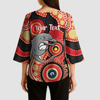 Dolphins NAIDOC Week 2026 Personalised Kimono Sleeve Blouse 50 Years of Deadly Aboriginal Art