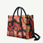 Dolphins NAIDOC Week 2026 Personalised Leather Bag 50 Years of Deadly Aboriginal Art