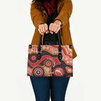 Dolphins NAIDOC Week 2026 Personalised Leather Bag 50 Years of Deadly Aboriginal Art