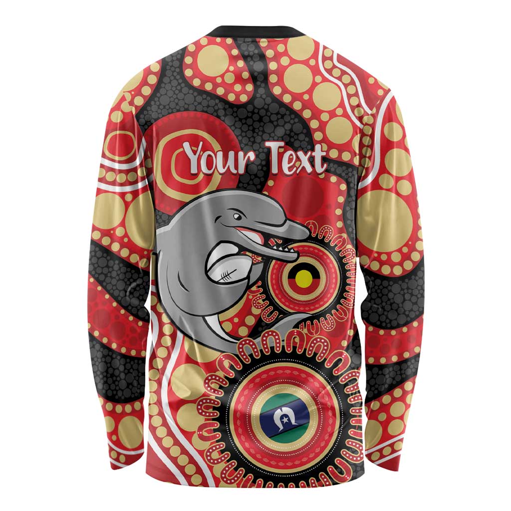 Dolphins NAIDOC Week 2026 Personalised Long Sleeve Shirt 50 Years of Deadly Aboriginal Art