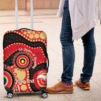 Dolphins NAIDOC Week 2026 Personalised Luggage Cover 50 Years of Deadly Aboriginal Art