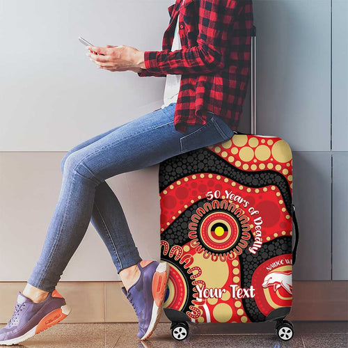 Dolphins NAIDOC Week 2026 Personalised Luggage Cover 50 Years of Deadly Aboriginal Art