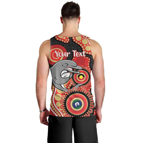 Dolphins NAIDOC Week 2026 Personalised Men Tank Top 50 Years of Deadly Aboriginal Art