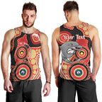 Dolphins NAIDOC Week 2026 Personalised Men Tank Top 50 Years of Deadly Aboriginal Art