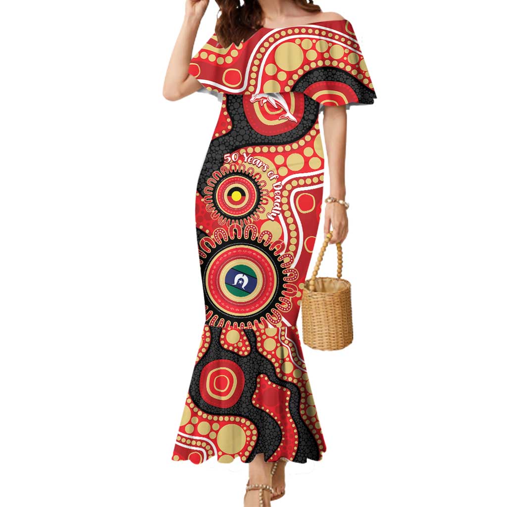 Dolphins NAIDOC Week 2026 Personalised Mermaid Dress 50 Years of Deadly Aboriginal Art