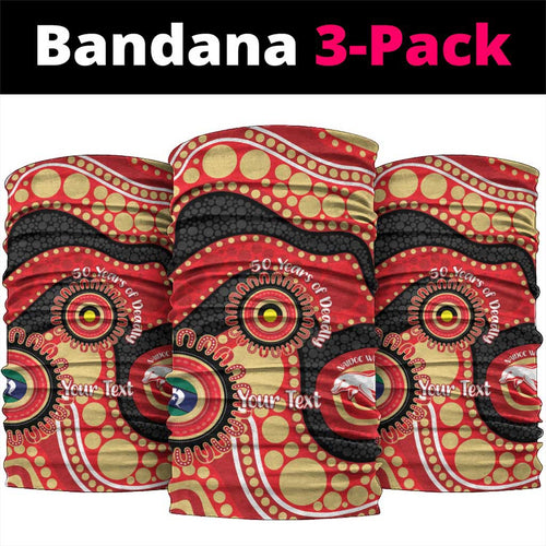 Dolphins NAIDOC Week 2026 Personalised Neck Gaiter 50 Years of Deadly Aboriginal Art