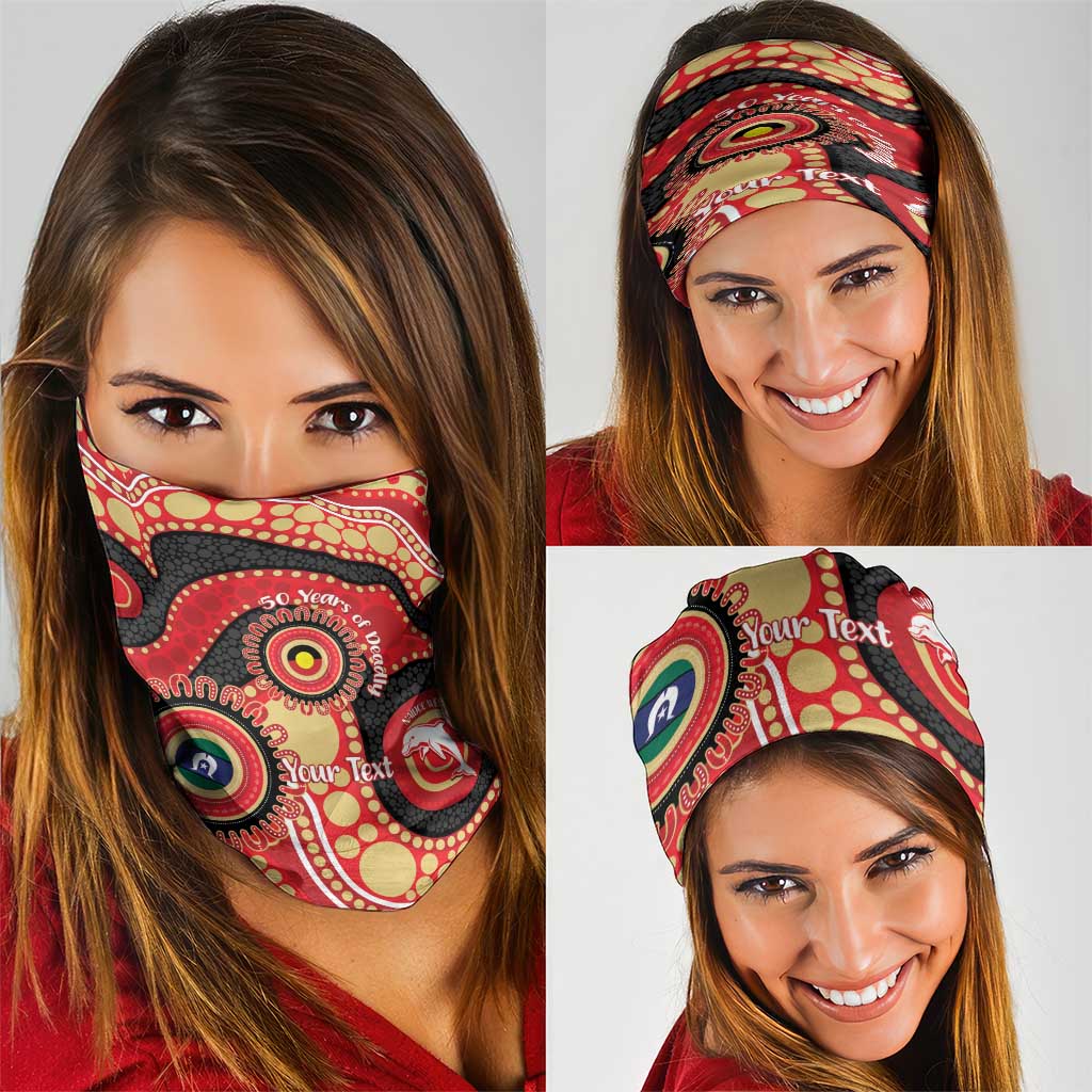 Dolphins NAIDOC Week 2026 Personalised Neck Gaiter 50 Years of Deadly Aboriginal Art