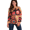 Dolphins NAIDOC Week 2026 Personalised Off Shoulder Sweater 50 Years of Deadly Aboriginal Art