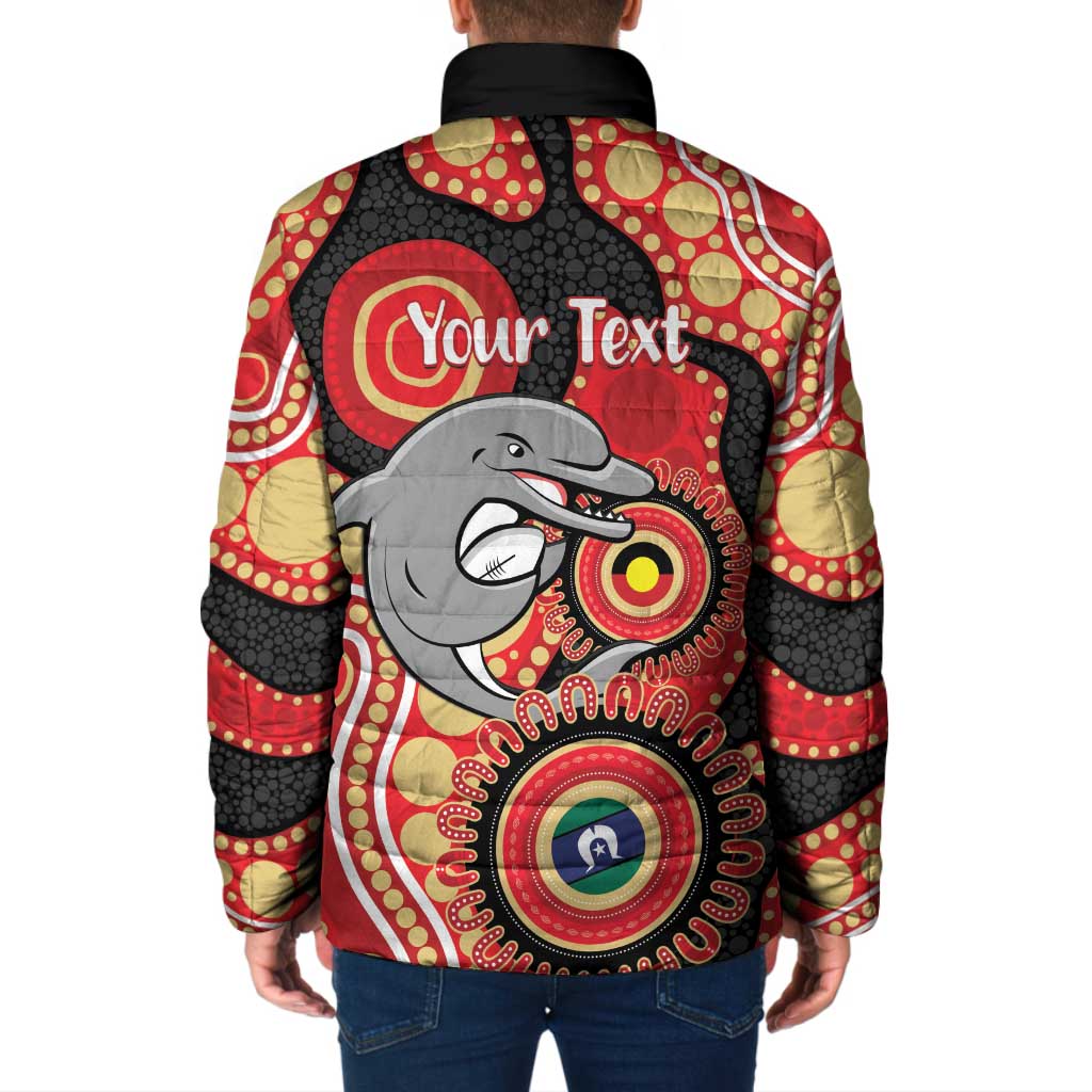 Dolphins NAIDOC Week 2026 Personalised Padded Jacket 50 Years of Deadly Aboriginal Art