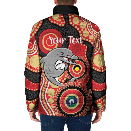 Dolphins NAIDOC Week 2026 Personalised Padded Jacket 50 Years of Deadly Aboriginal Art