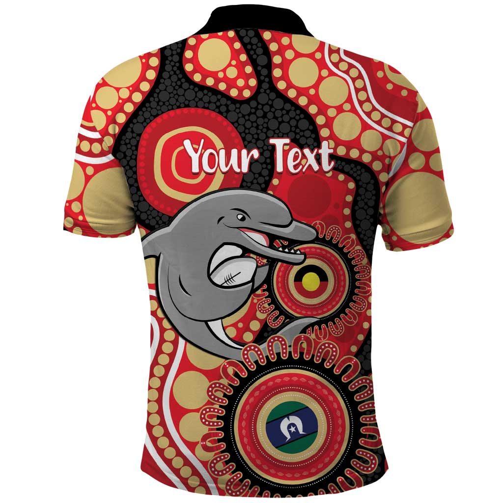 Dolphins NAIDOC Week 2026 Personalised Polo Shirt 50 Years of Deadly Aboriginal Art