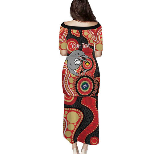 Dolphins NAIDOC Week 2026 Personalised Puletasi 50 Years of Deadly Aboriginal Art