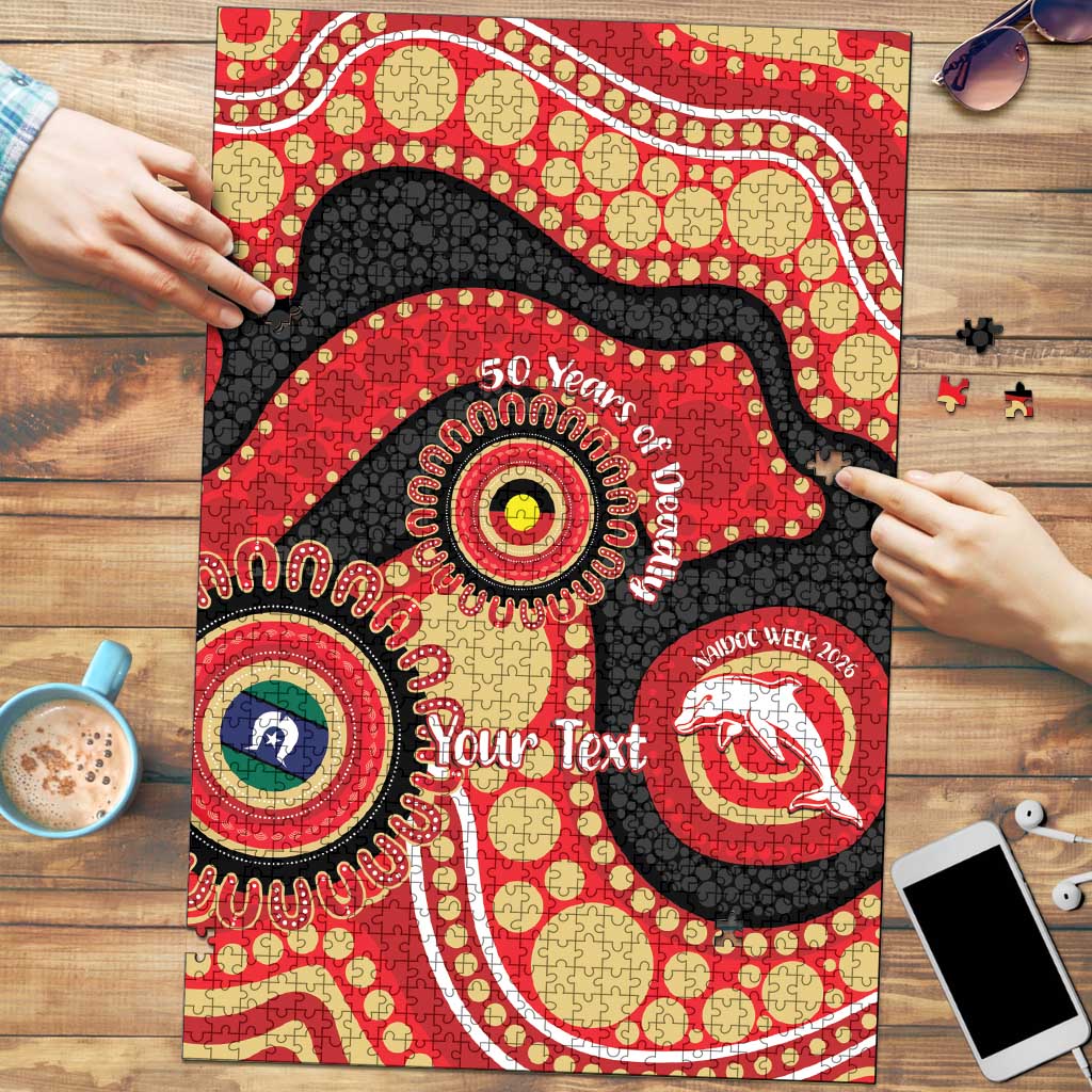Dolphins NAIDOC Week 2026 Personalised Puzzle 50 Years of Deadly Aboriginal Art