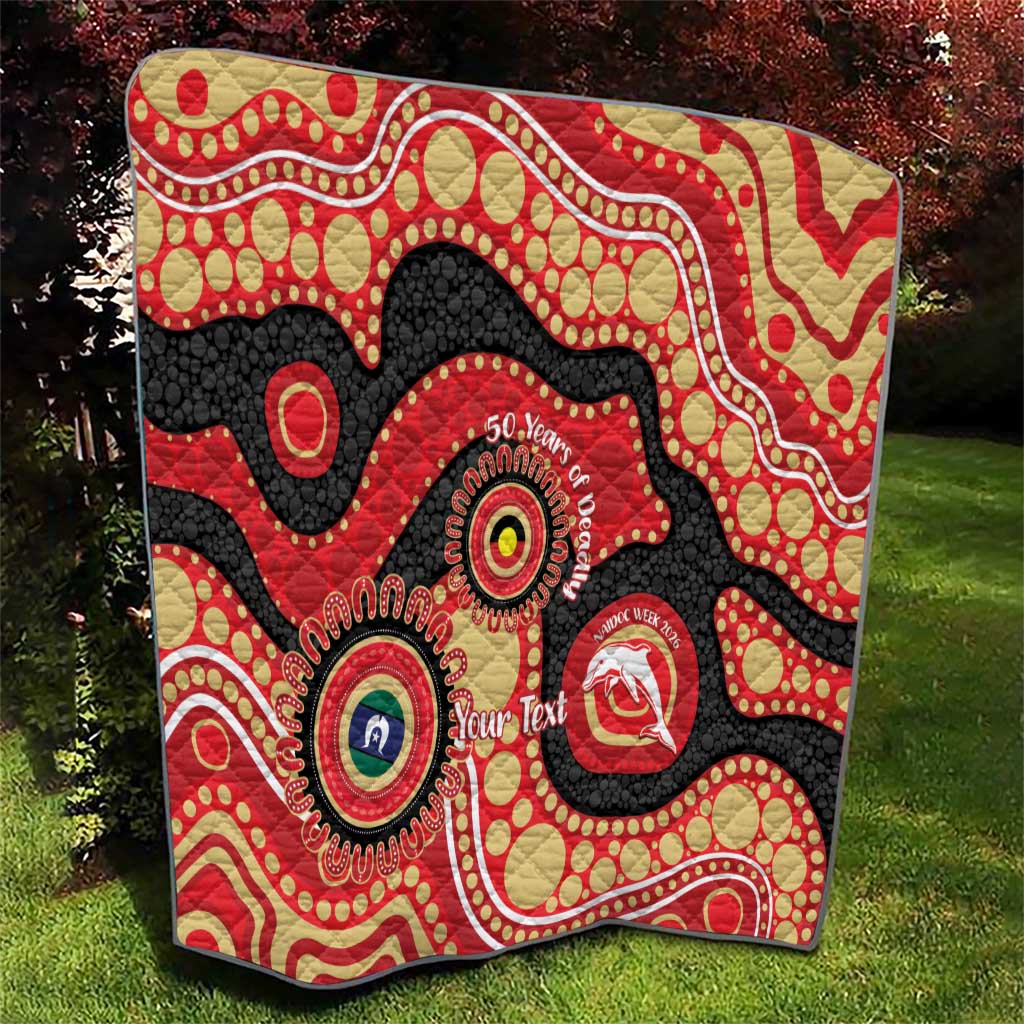 Dolphins NAIDOC Week 2026 Personalised Quilt 50 Years of Deadly Aboriginal Art