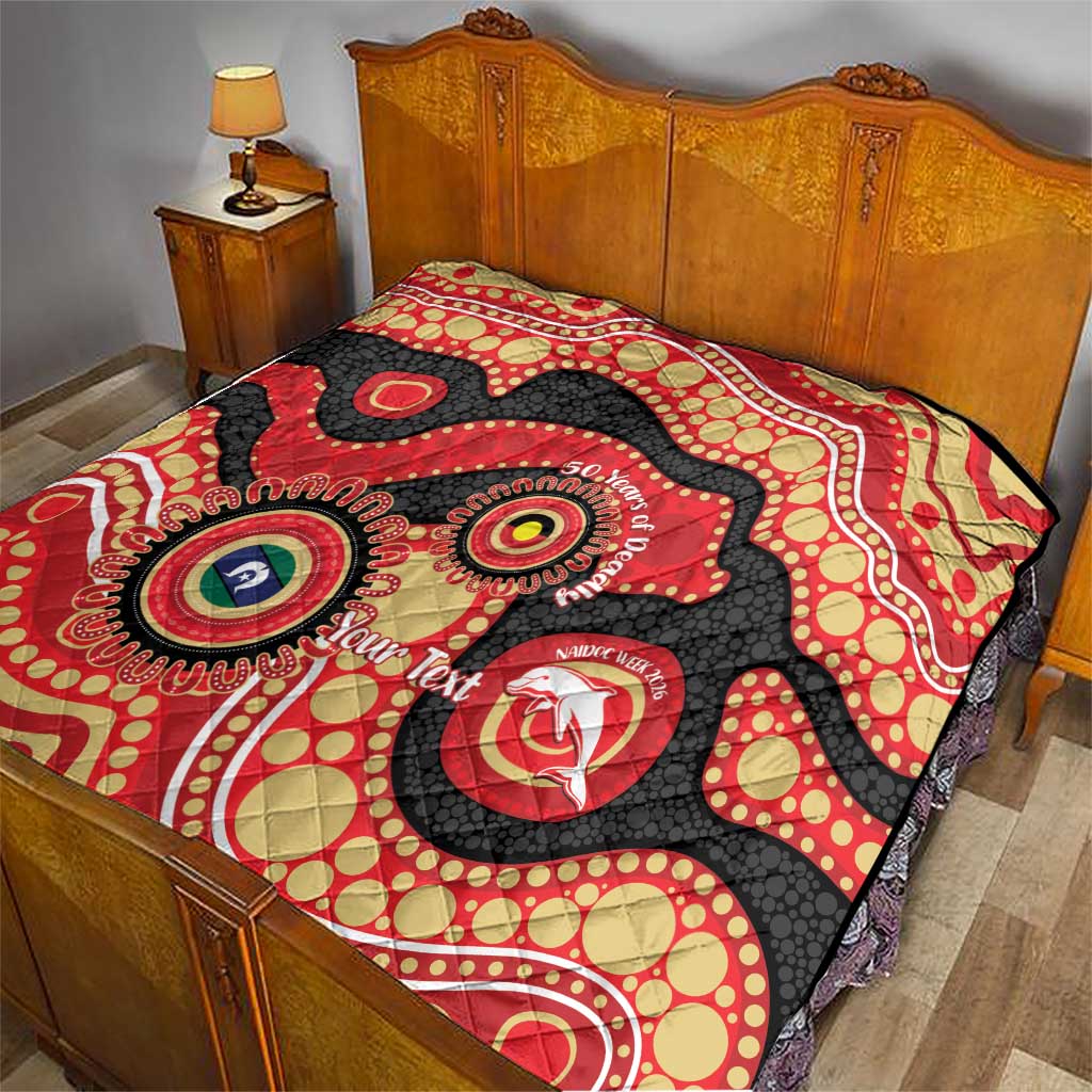 Dolphins NAIDOC Week 2026 Personalised Quilt 50 Years of Deadly Aboriginal Art