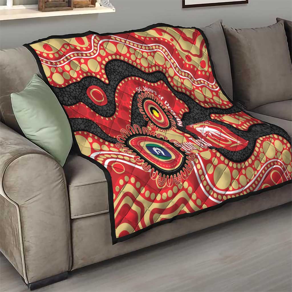 Dolphins NAIDOC Week 2026 Personalised Quilt 50 Years of Deadly Aboriginal Art