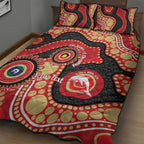 Dolphins NAIDOC Week 2026 Personalised Quilt Bed Set 50 Years of Deadly Aboriginal Art
