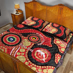 Dolphins NAIDOC Week 2026 Personalised Quilt Bed Set 50 Years of Deadly Aboriginal Art