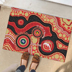 Dolphins NAIDOC Week 2026 Personalised Rubber Doormat 50 Years of Deadly Aboriginal Art