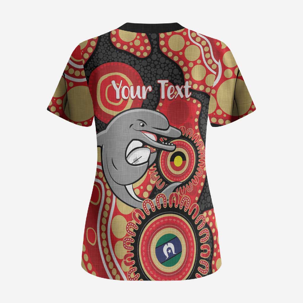 Dolphins NAIDOC Week 2026 Personalised Scrub Top 50 Years of Deadly Aboriginal Art
