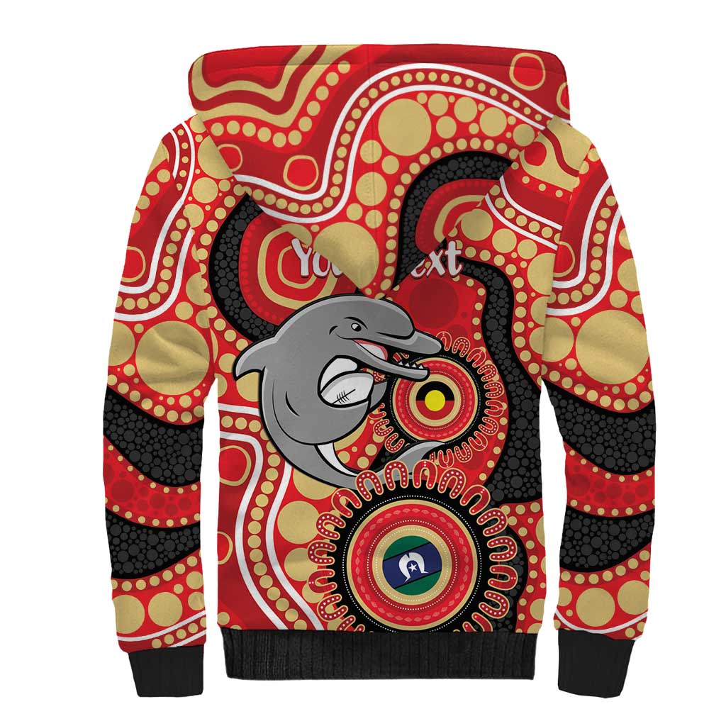 Dolphins NAIDOC Week 2026 Personalised Sherpa Hoodie 50 Years of Deadly Aboriginal Art