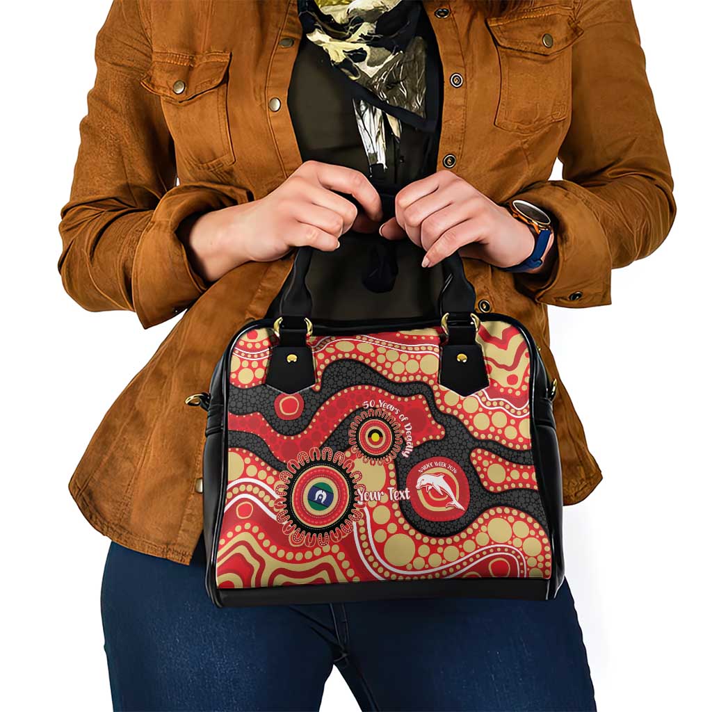 Dolphins NAIDOC Week 2026 Personalised Shoulder Handbag 50 Years of Deadly Aboriginal Art