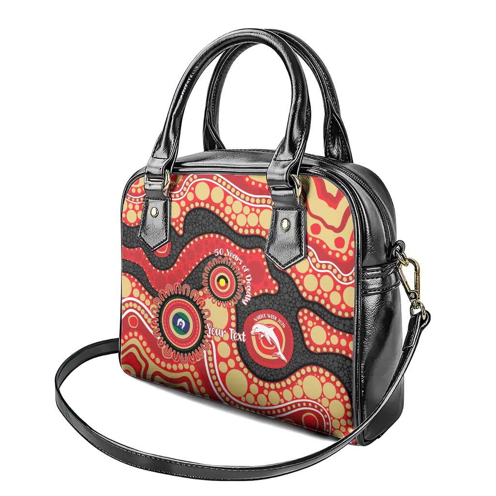 Dolphins NAIDOC Week 2026 Personalised Shoulder Handbag 50 Years of Deadly Aboriginal Art