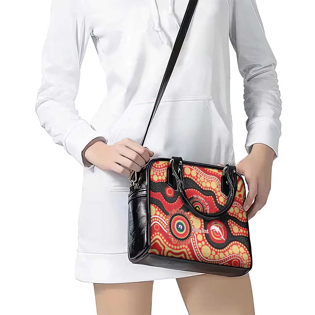 Dolphins NAIDOC Week 2026 Personalised Shoulder Handbag 50 Years of Deadly Aboriginal Art