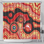 Dolphins NAIDOC Week 2026 Personalised Shower Curtain 50 Years of Deadly Aboriginal Art