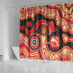Dolphins NAIDOC Week 2026 Personalised Shower Curtain 50 Years of Deadly Aboriginal Art