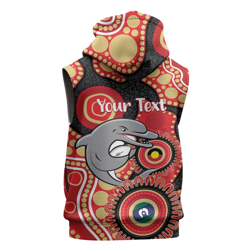 Dolphins NAIDOC Week 2026 Personalised Sleeveless Hoodie 50 Years of Deadly Aboriginal Art