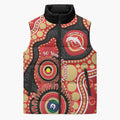 Dolphins NAIDOC Week 2026 Personalised Sleeveless Puffer Jacket 50 Years of Deadly Aboriginal Art