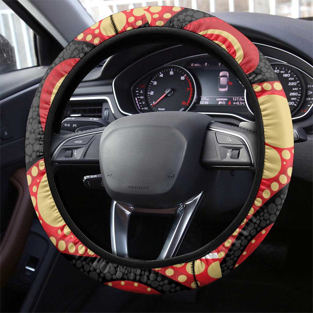 Dolphins NAIDOC Week 2026 Steering Wheel Cover 50 Years of Deadly Aboriginal Art