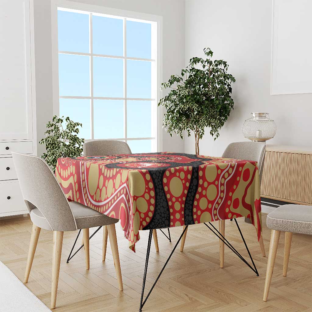 Dolphins NAIDOC Week 2026 Personalised Tablecloth 50 Years of Deadly Aboriginal Art