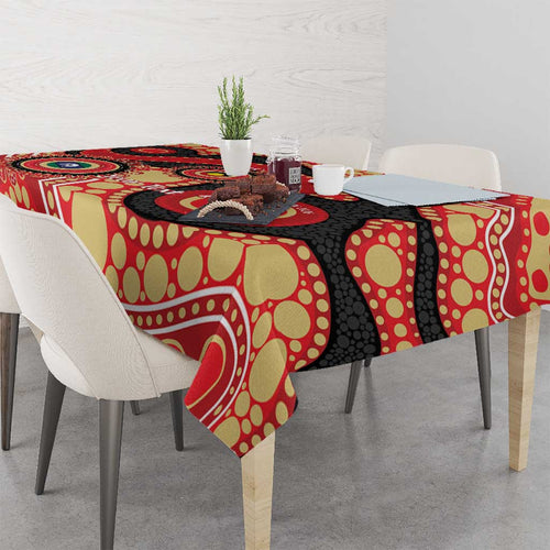 Dolphins NAIDOC Week 2026 Personalised Tablecloth 50 Years of Deadly Aboriginal Art