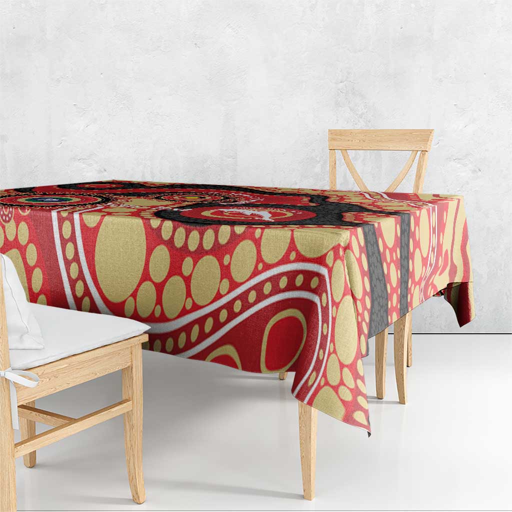 Dolphins NAIDOC Week 2026 Personalised Tablecloth 50 Years of Deadly Aboriginal Art