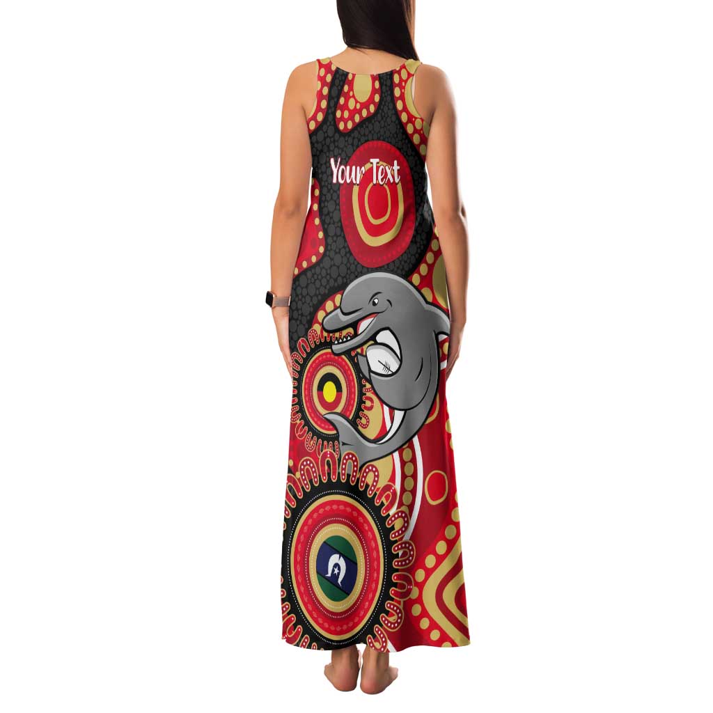 Dolphins NAIDOC Week 2026 Personalised Tank Maxi Dress 50 Years of Deadly Aboriginal Art