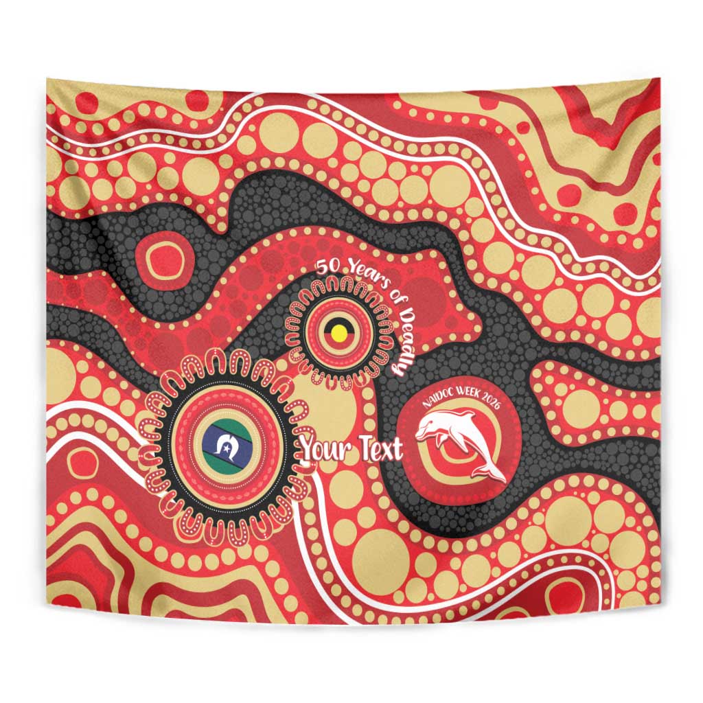 Dolphins NAIDOC Week 2026 Personalised Tapestry 50 Years of Deadly Aboriginal Art