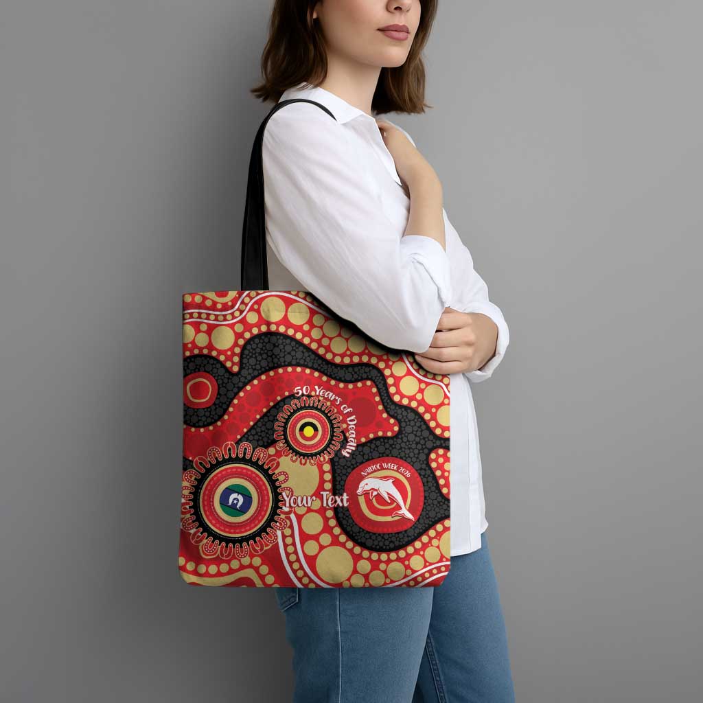 Dolphins NAIDOC Week 2026 Personalised Tote Bag 50 Years of Deadly Aboriginal Art