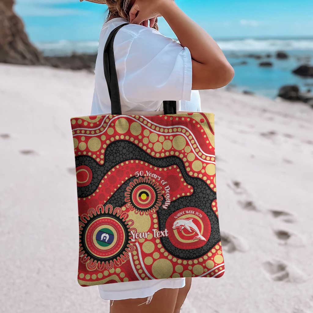 Dolphins NAIDOC Week 2026 Personalised Tote Bag 50 Years of Deadly Aboriginal Art