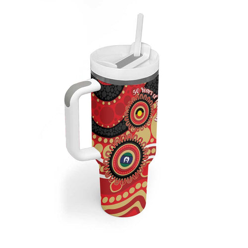 Dolphins NAIDOC Week 2026 Personalised Tumbler With Handle 50 Years of Deadly Aboriginal Art