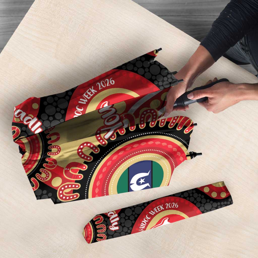 Dolphins NAIDOC Week 2026 Personalised Umbrella 50 Years of Deadly Aboriginal Art