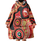 Dolphins NAIDOC Week 2026 Personalised Wearable Blanket Hoodie 50 Years of Deadly Aboriginal Art