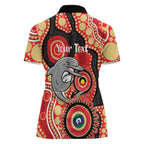 Dolphins NAIDOC Week 2026 Personalised Women Polo Shirt 50 Years of Deadly Aboriginal Art
