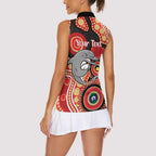 Dolphins NAIDOC Week 2026 Personalised Women Sleeveless Polo Shirt 50 Years of Deadly Aboriginal Art