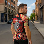Dolphins NAIDOC Week 2026 Personalised Zipper Polo Shirt 50 Years of Deadly Aboriginal Art