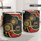 Panthers NAIDOC Week 2026 Personalised Laundry Basket 50 Years of Deadly Aboriginal Art Black